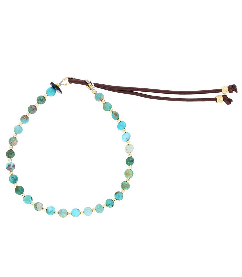 Bracelet lentilles turquoise x Jane de Boy Catherine Michiels