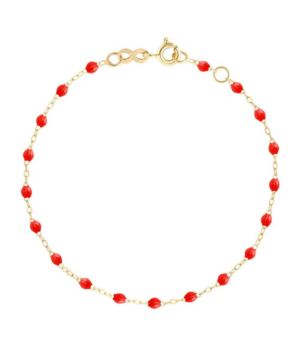 Bracelet Or Jaune et Perles de résine Gigi Clozeau