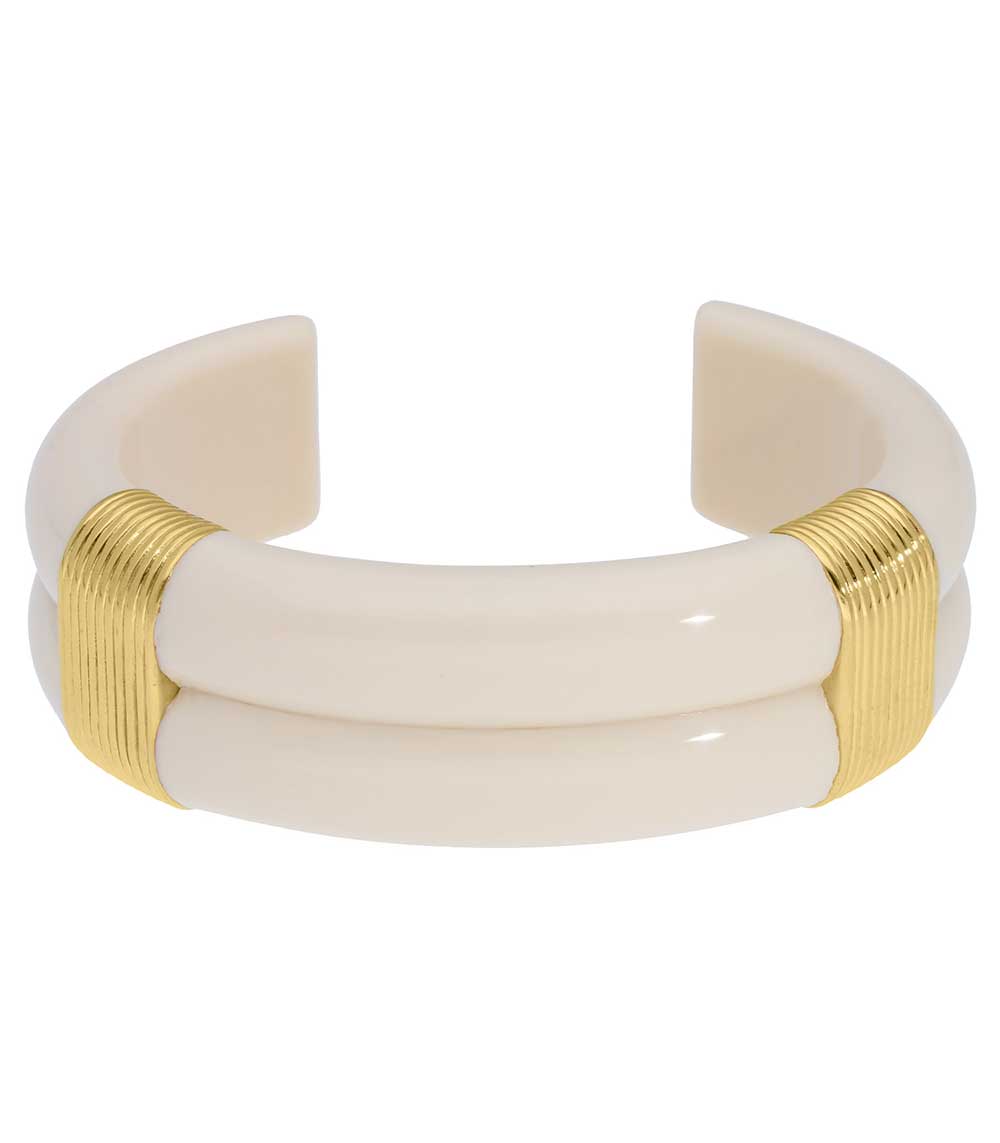 Bracelet Katt Ivoire Grand Modèle Aurélie Bidermann