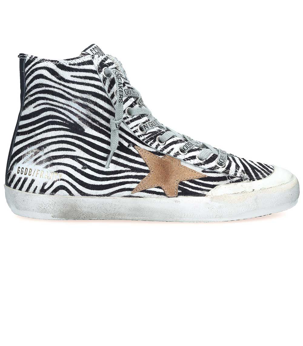 Baskets montantes Francy Zebra Golden Goose - Jane de Boy