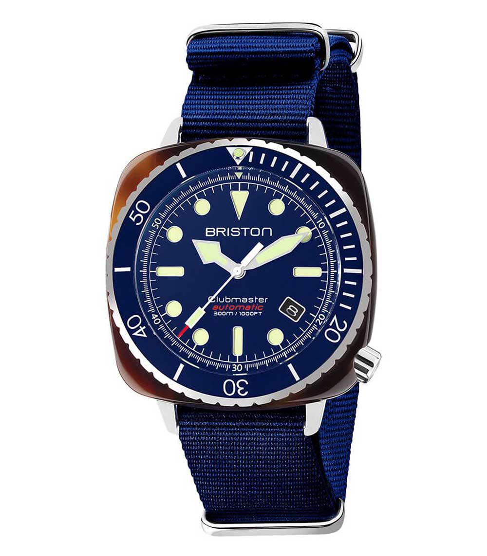 Clubmaster Diver Pro watch - Navy blue Briston