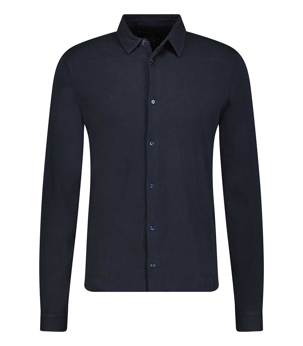 Chemise homme à manches longues Marine Majestic Filatures