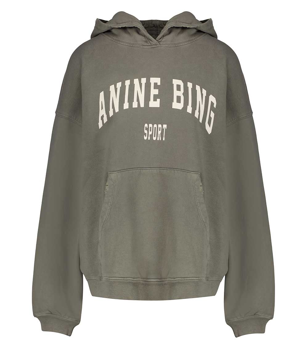 Harvey Dusty Olive Hoodie Anine Bing