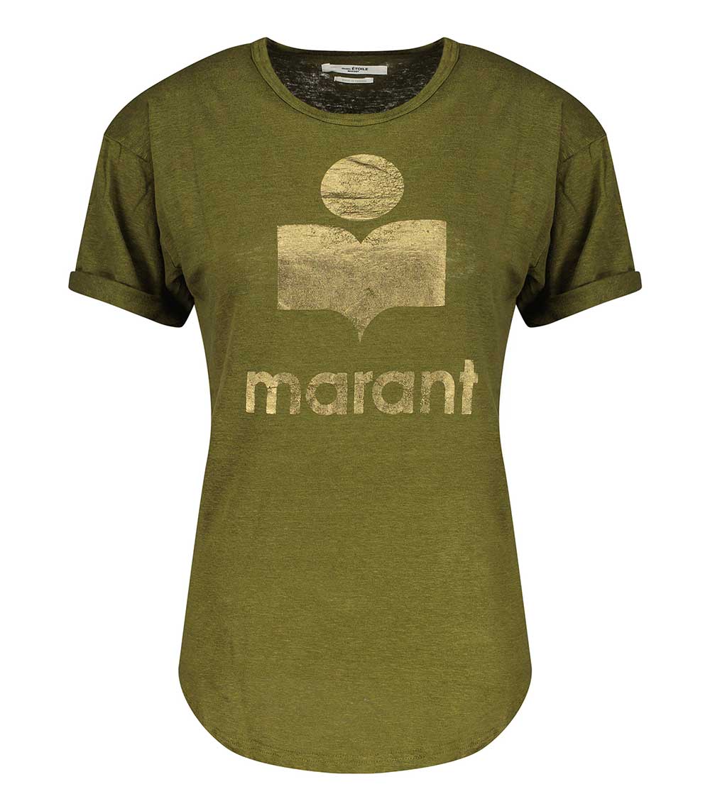 Tee-shirt Koldi Kaki Doré Marant Étoile