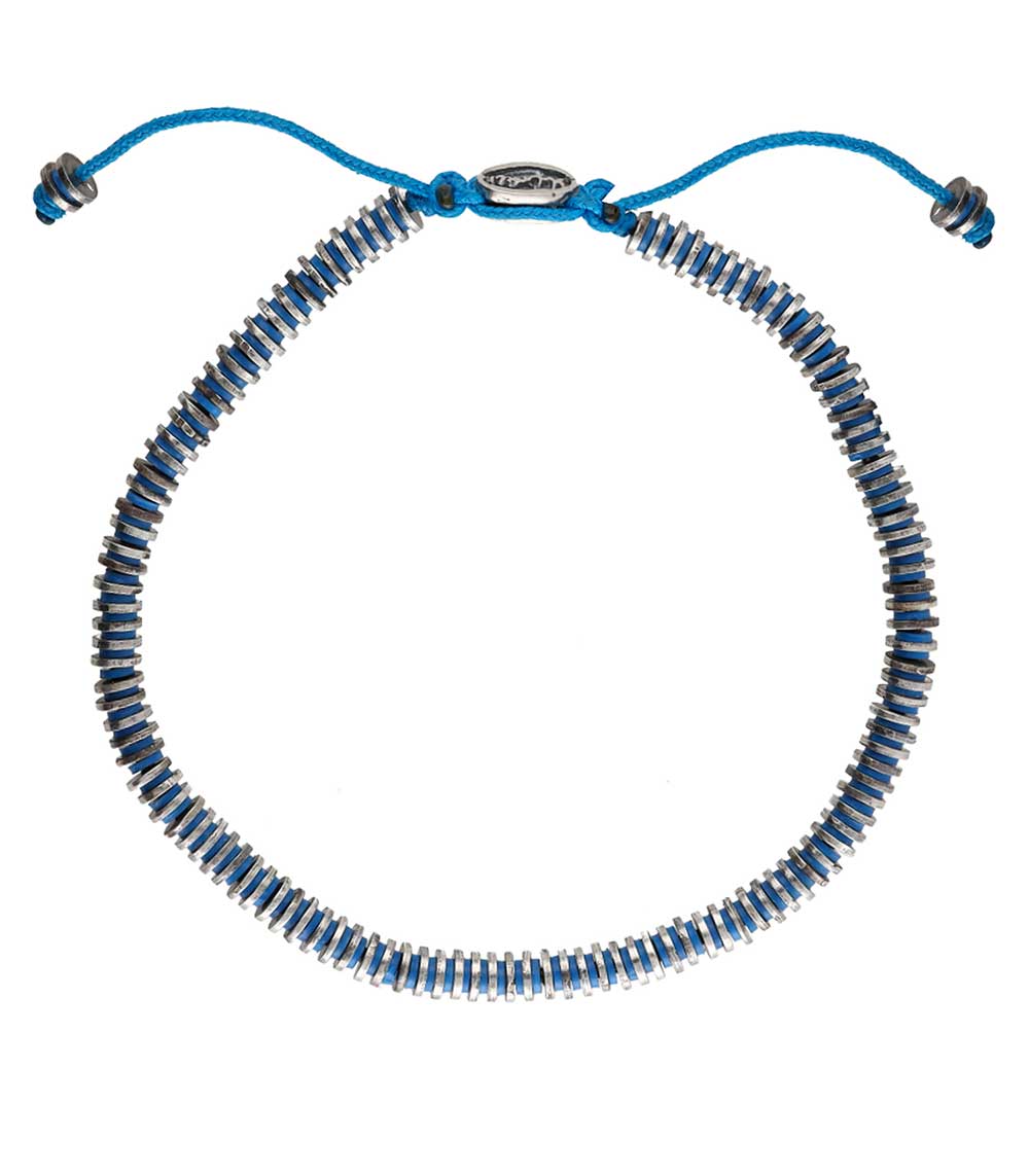 Bracelet Volta en perles africaines et argent M.Cohen by Maor