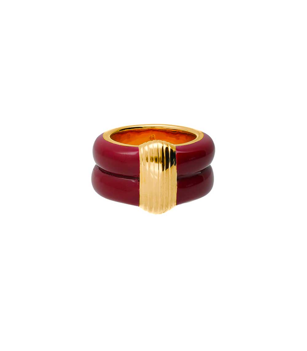 Bague Katt Bordeaux Aurélie Bidermann
