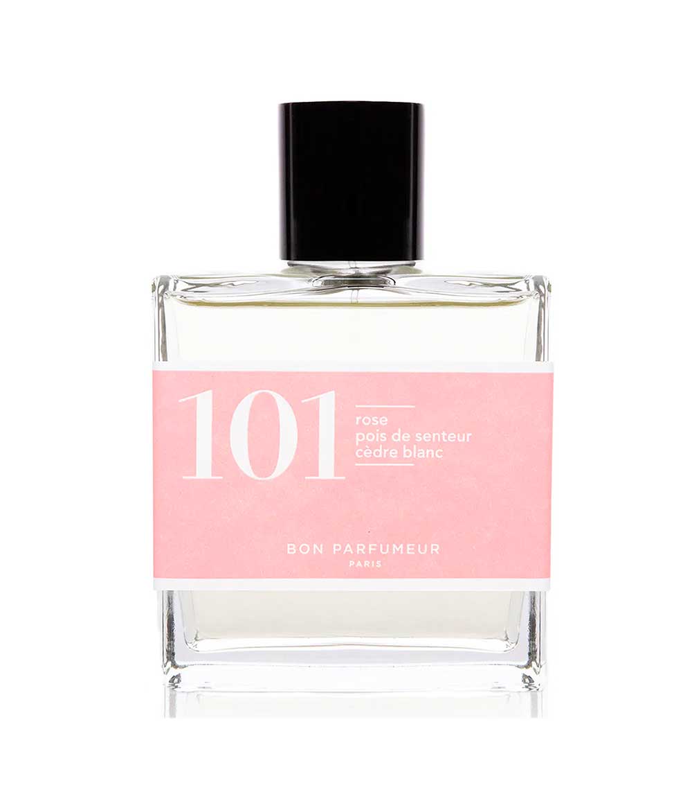 Eau de Parfum 101 Rose, Pois de senteur et Cèdre blanc 30 ml Bon Parfumeur