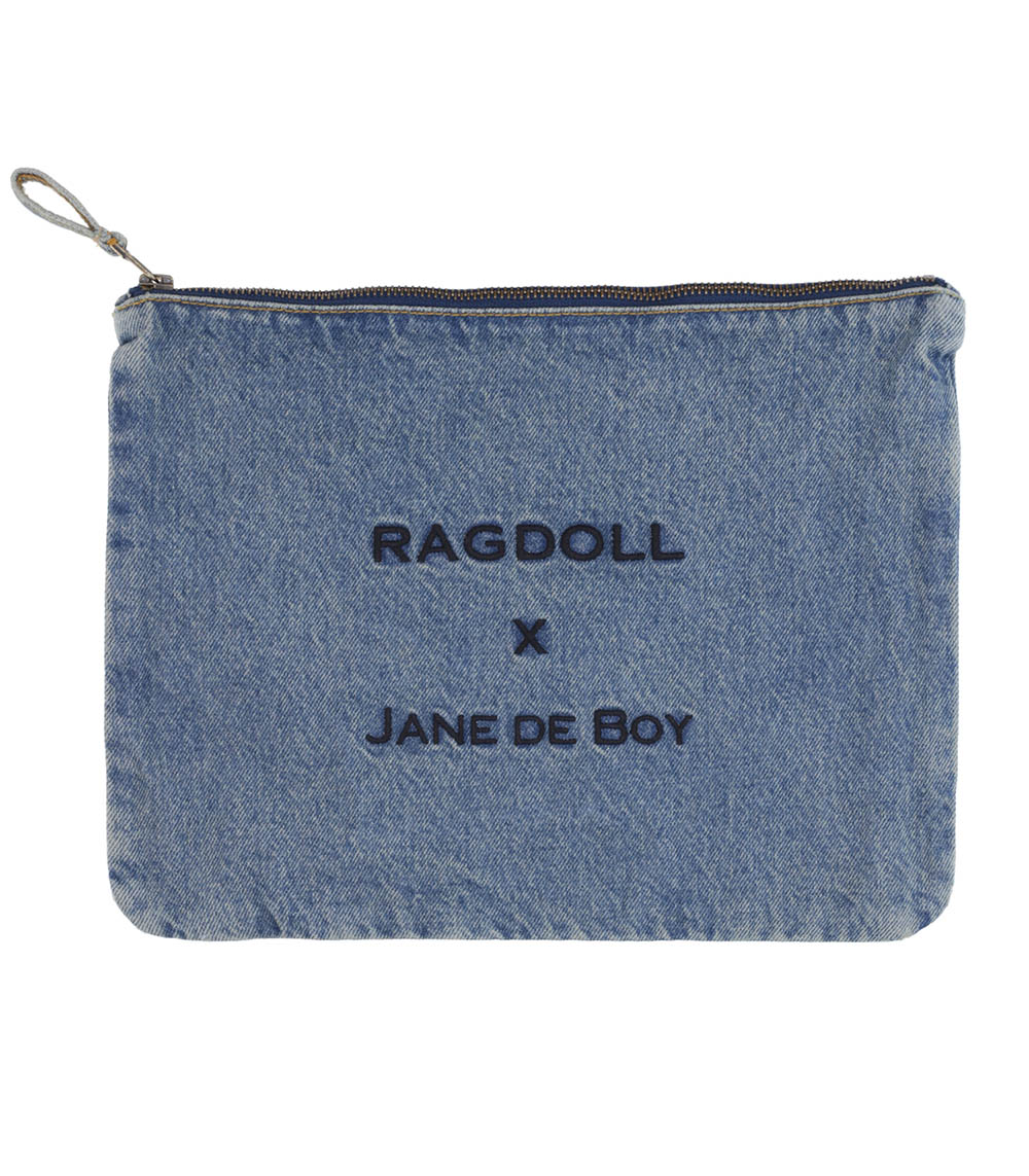 Denim pouch x Jane de Boy Ragdoll LA