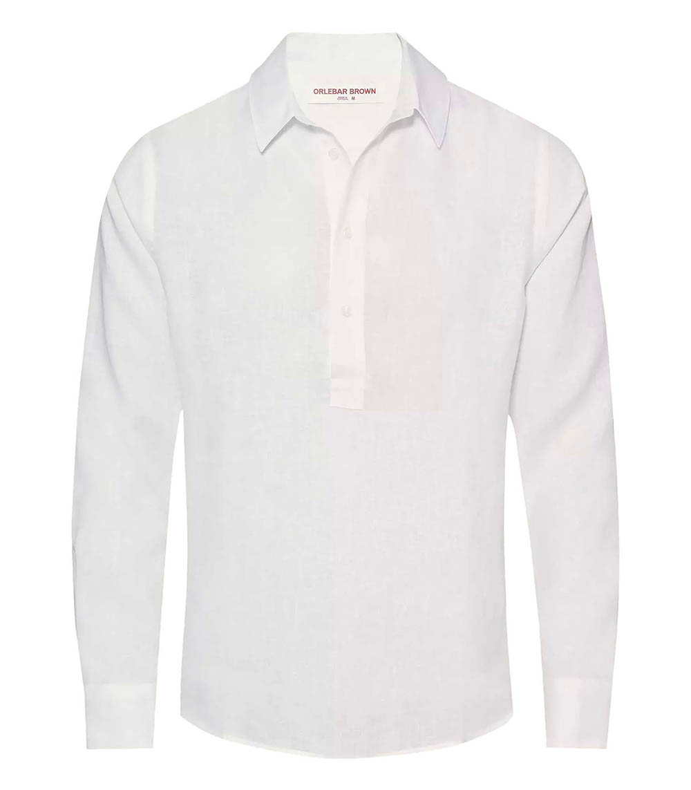 Chemise homme Percy White Orlebar Brown
