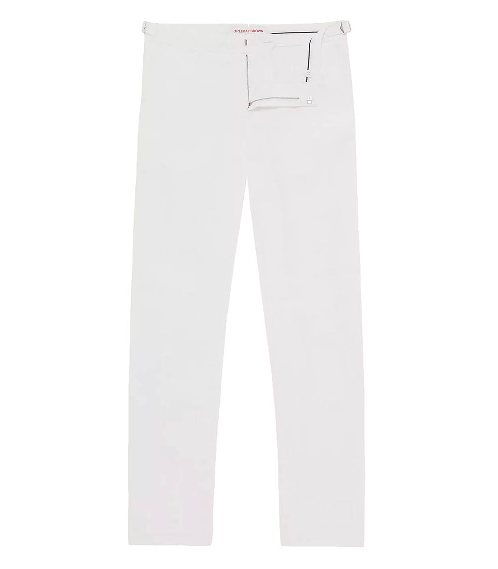 Pantalon homme Griffon Lin White  Orlebar Brown