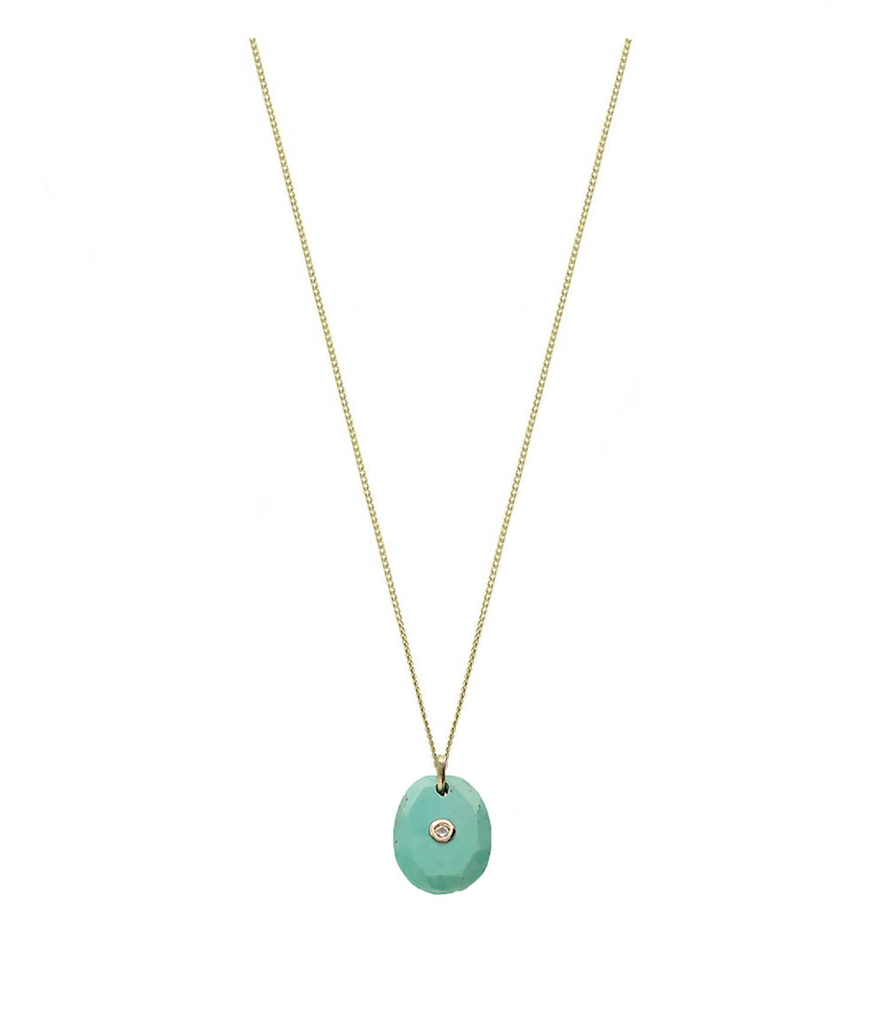 Necklace choker Orso Turquoise Pascale Monvoisin