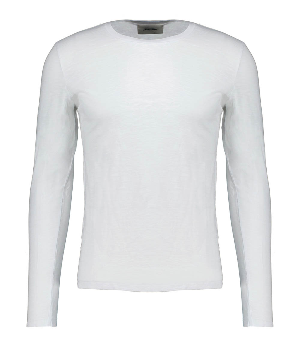 Bysapick Long Sleeve T-Shirt White American Vintage