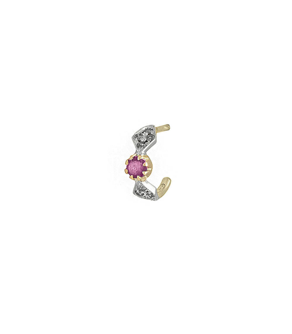 Earring Adèle N°1 Pink Sapphire Pascale Monvoisin