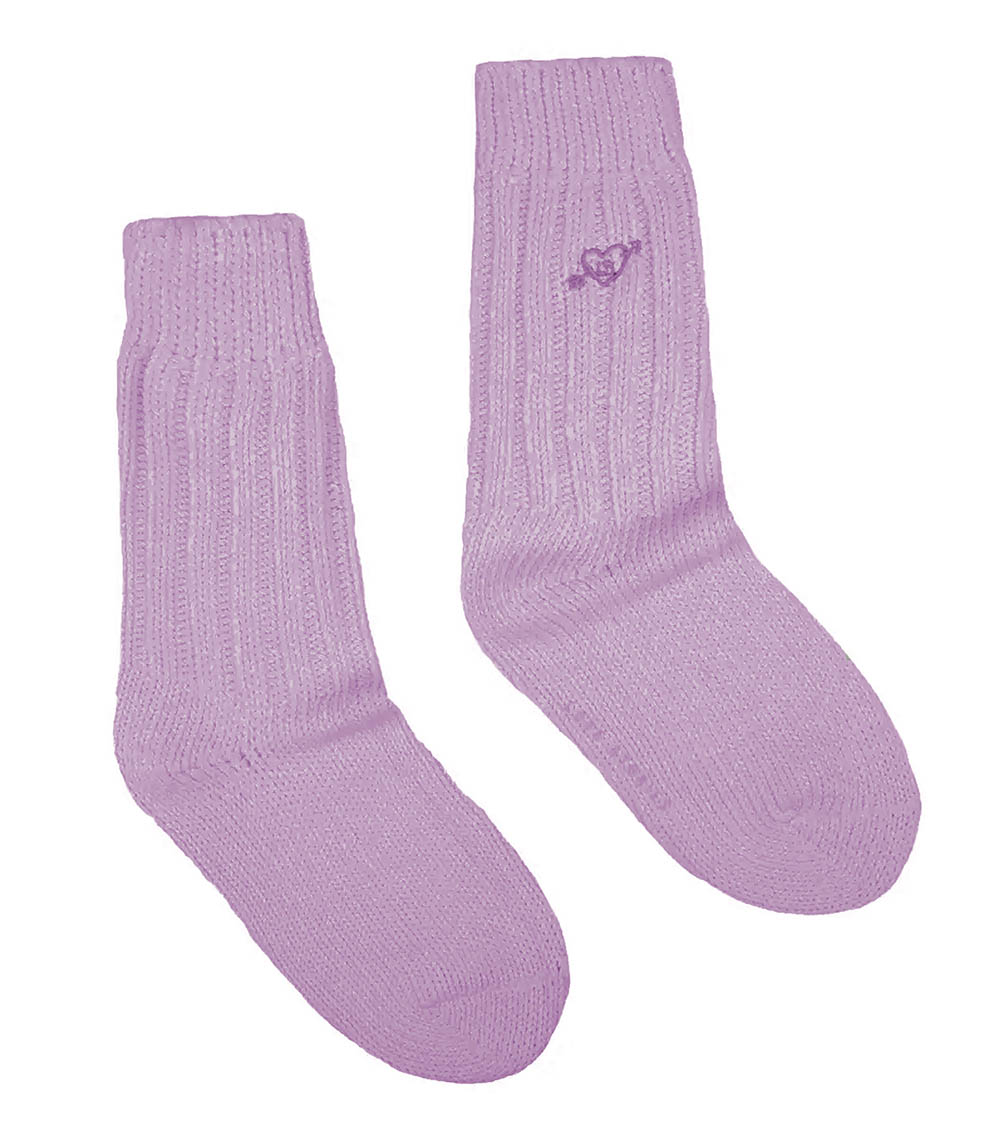 Chaussettes Rib Socks Purple Love Stories