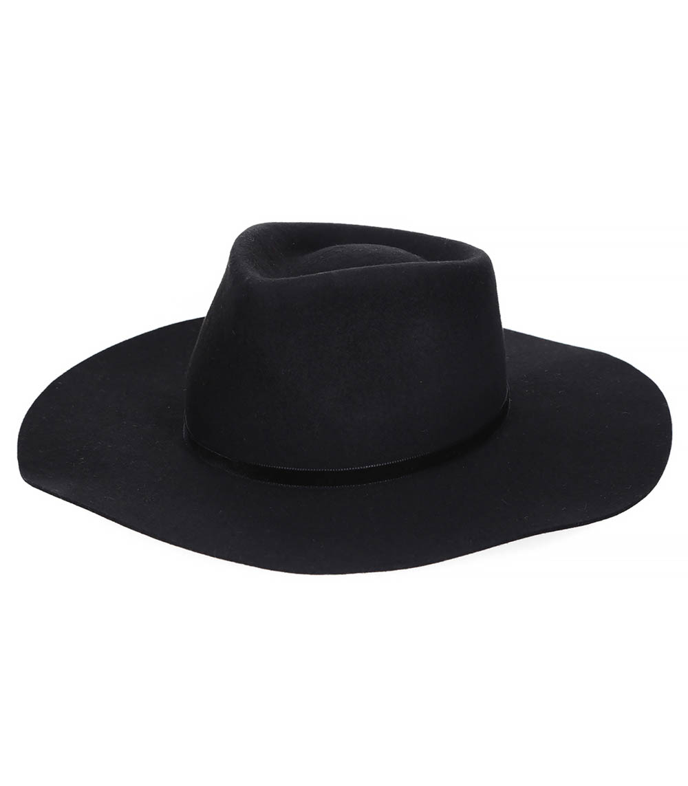 Black Felt Hat Forte Forte