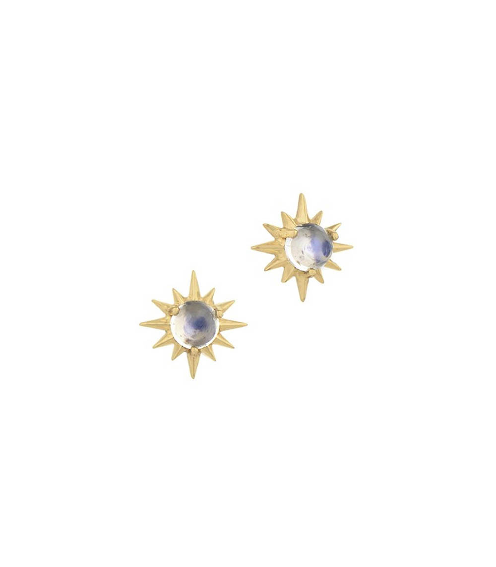 Sun Moonstone earrings Céline Daoust
