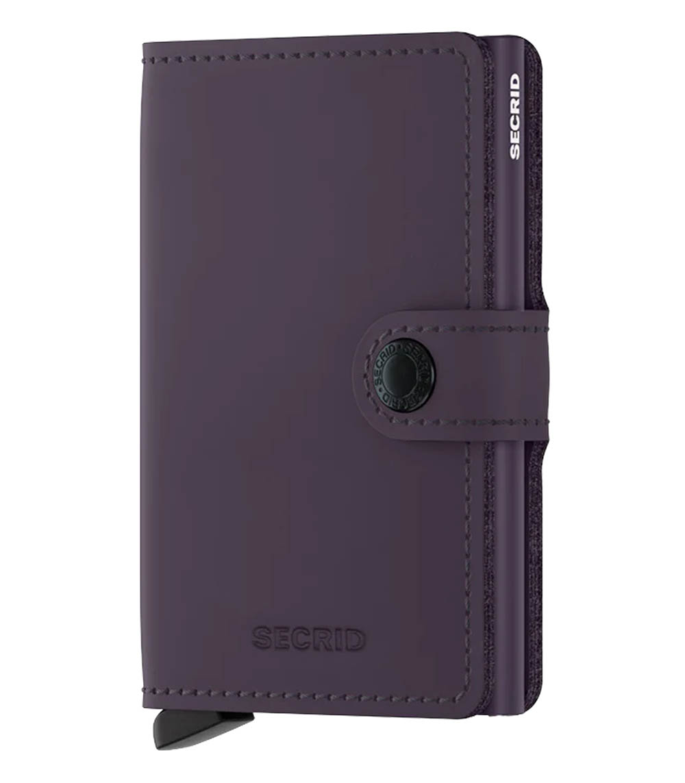 Miniwallet Matte Dark Purple card case Secrid