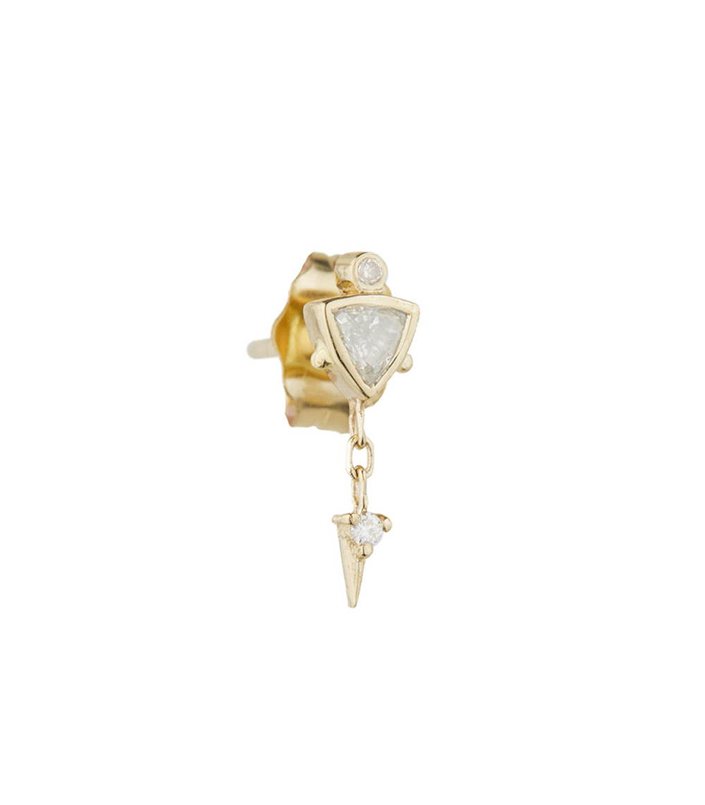 Boucles d'oreilles boule 4mm avec tige (1 paire
