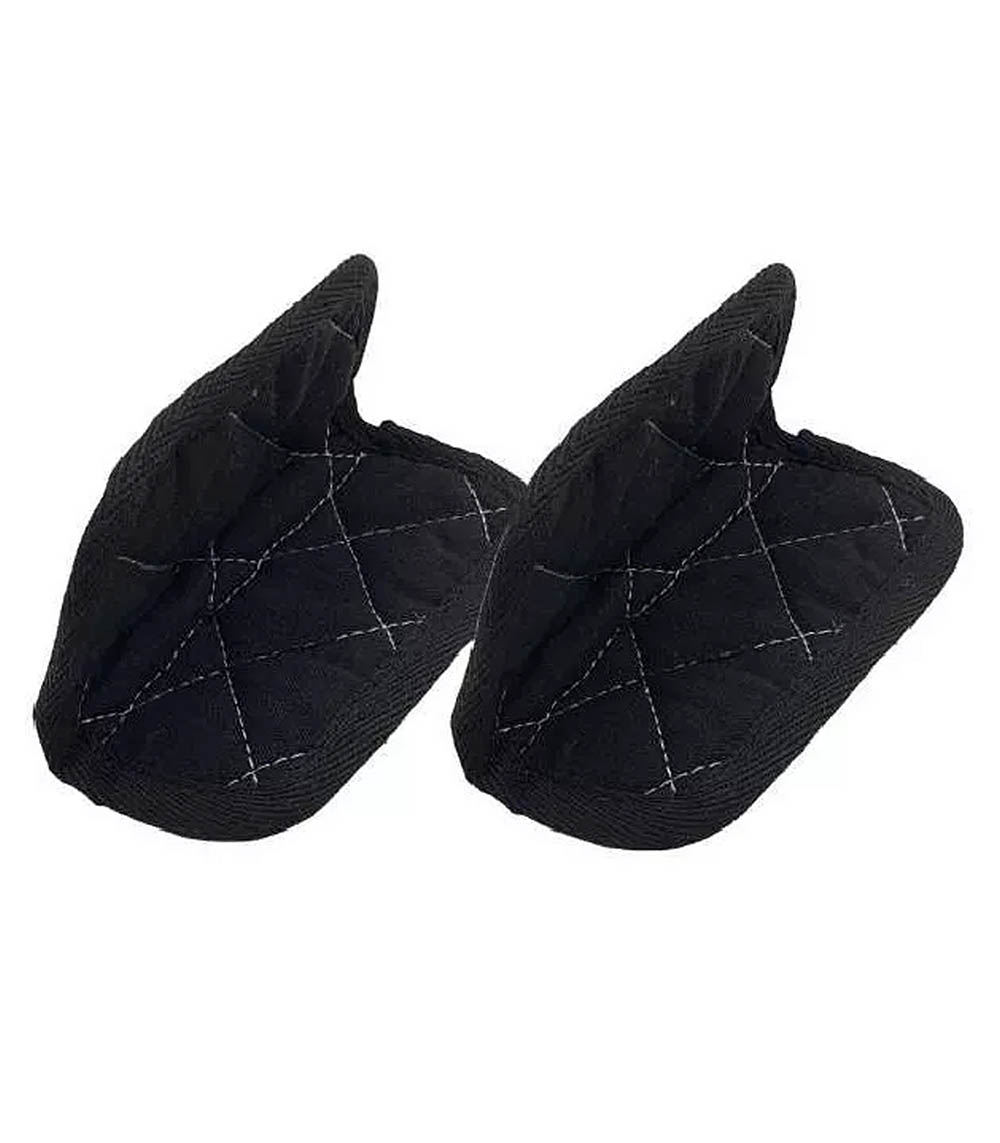 Pair of Incroyable Cocotte Graphite Cookut potholders