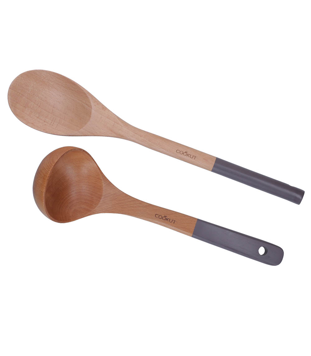 Cookut Moka Wooden Spoon and Ladle Utensils