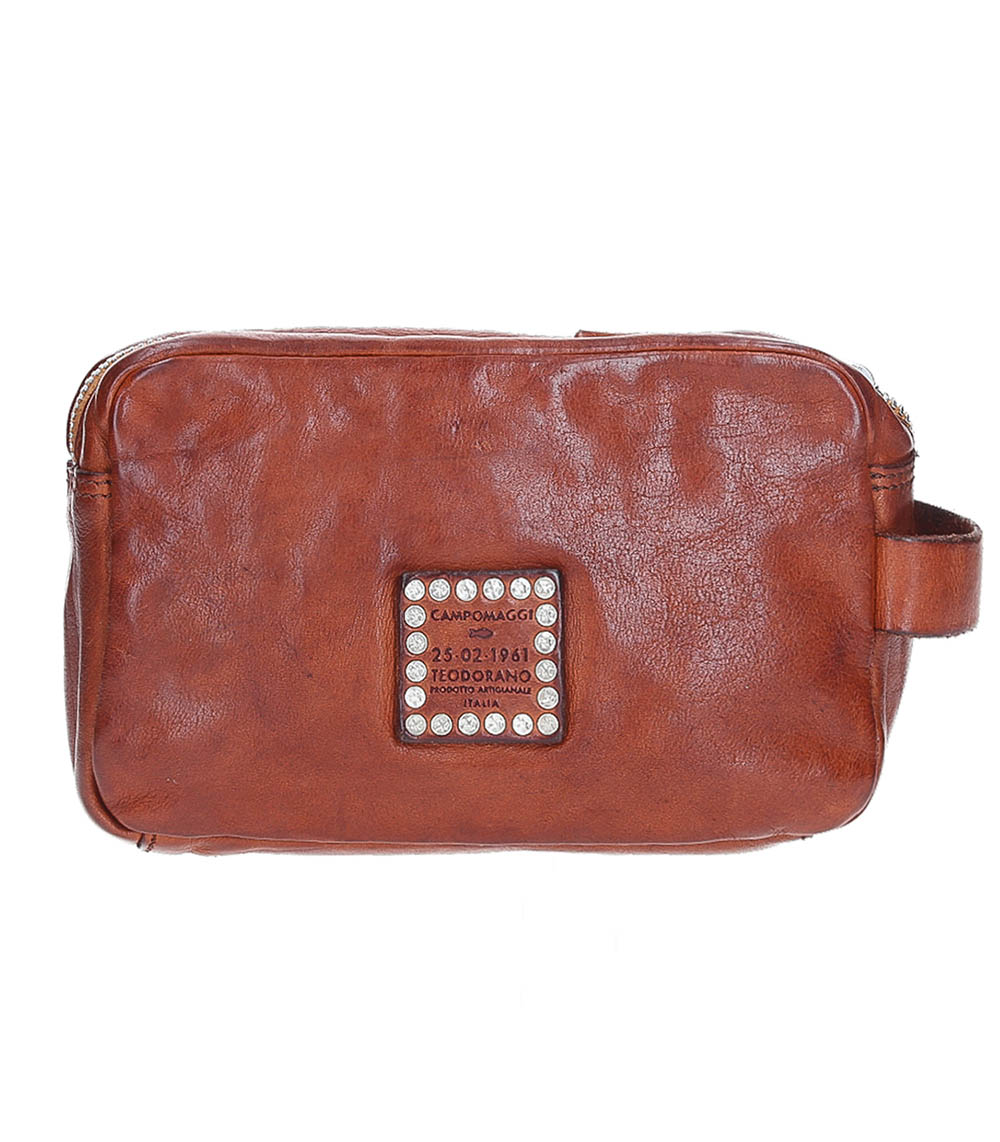 Trousse de toilette Easy Cuir Cognac Campomaggi