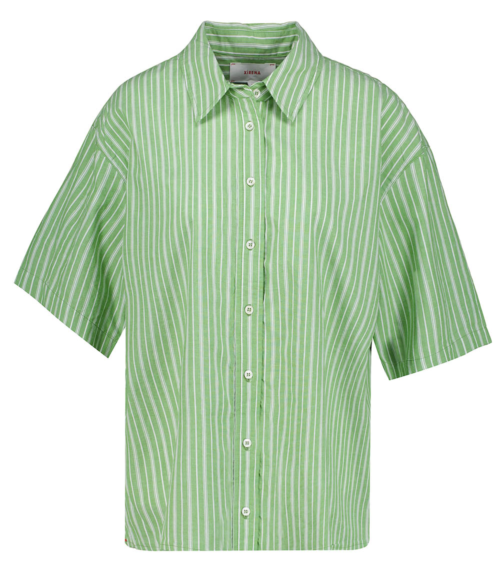 Gracie Matcha Stripe shirt Xirena