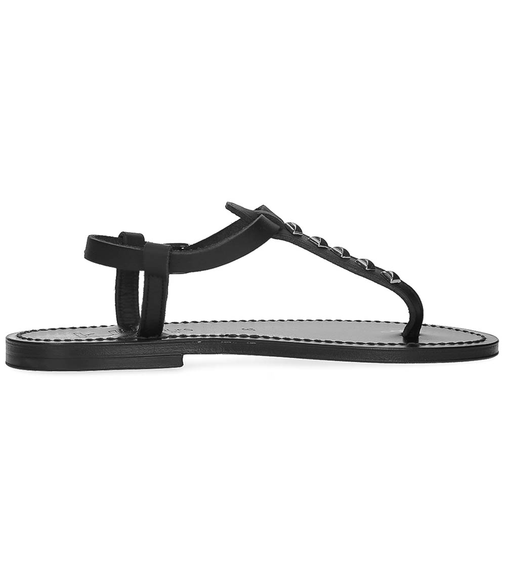 Picon Sandals Black Silver Studded K.Jacques