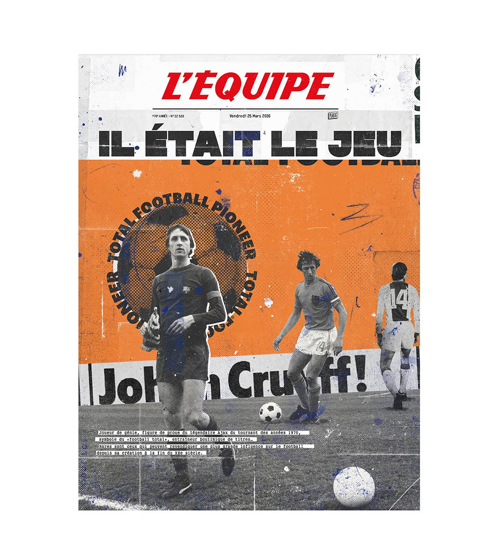 Affiche L'Équipe Cruyff 30 x 40 cm Plakat
