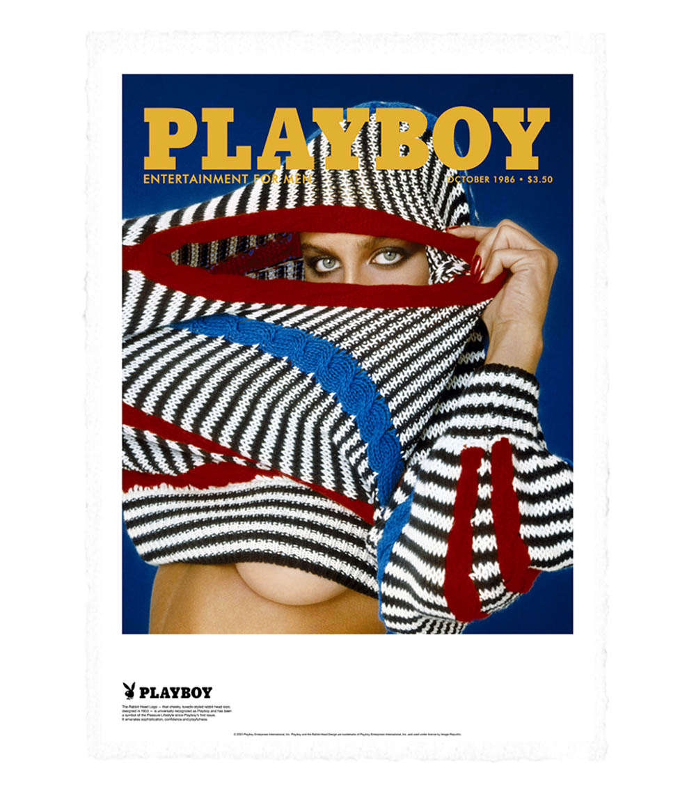 Affiche Playboy Couverture Octobre 1986 38 x 56 cm Image Republic