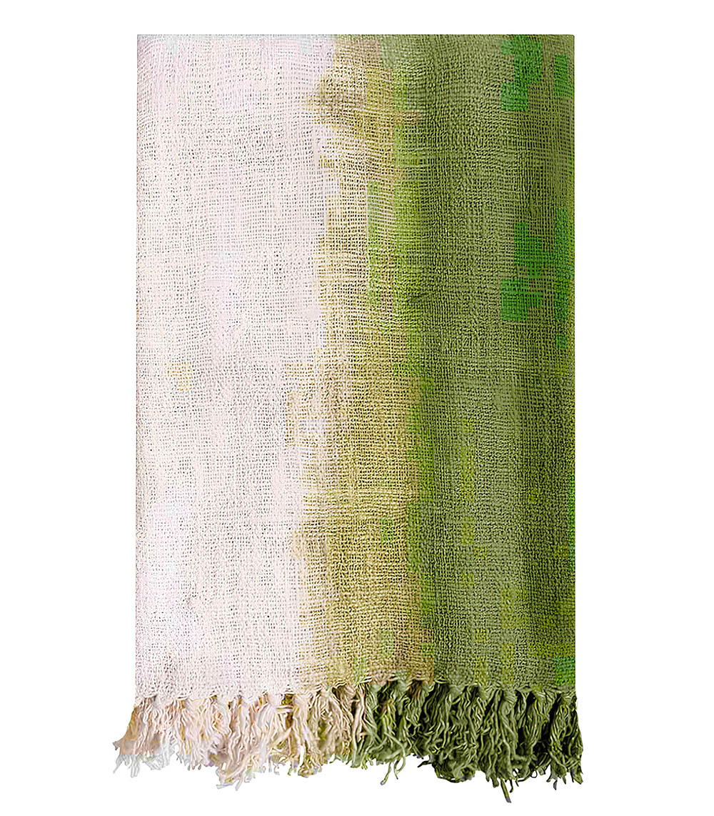 Recycled Cotton Sofa Throw Green Originalhome