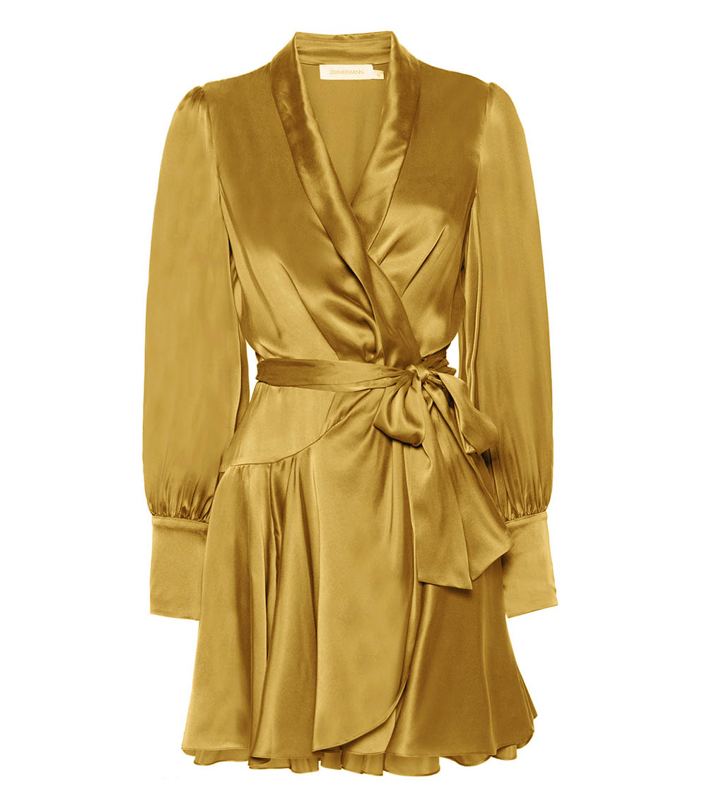 Silk Wrap Honey dress Zimmermann