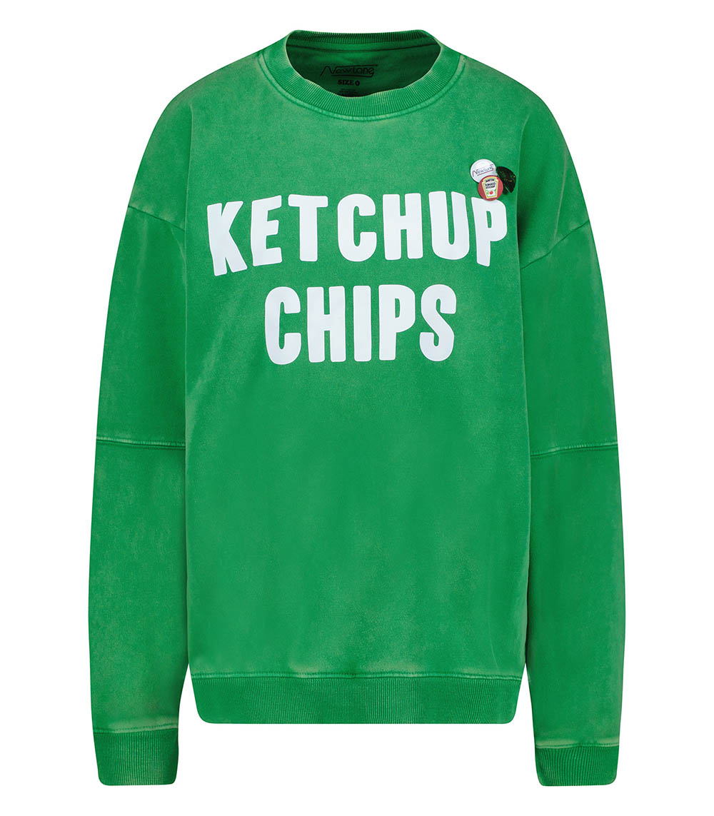 Roller Ketchup Grass sweatshirt Newtone