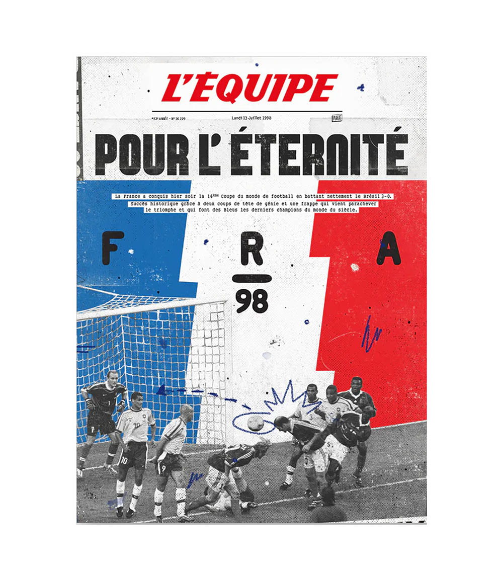 France 98 Team poster - 30 x 40 cm Plakat