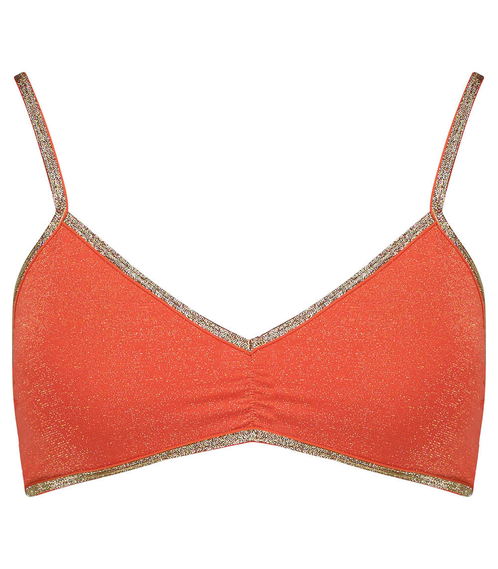 Brassière Georgia Red Lurex Mousses Amovibles  La Nouvelle