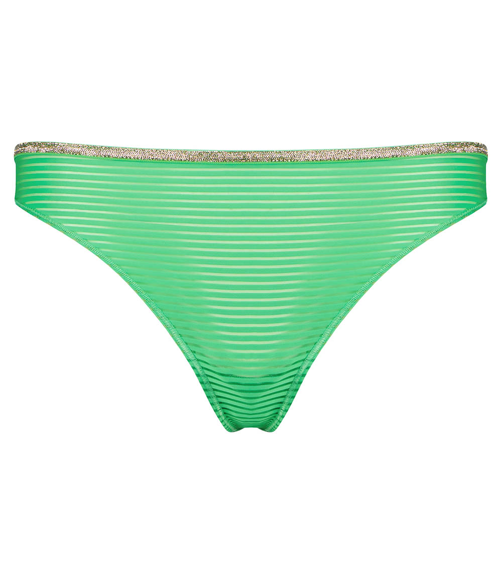 Georgia Green Stripes Brazilian panties La Nouvelle