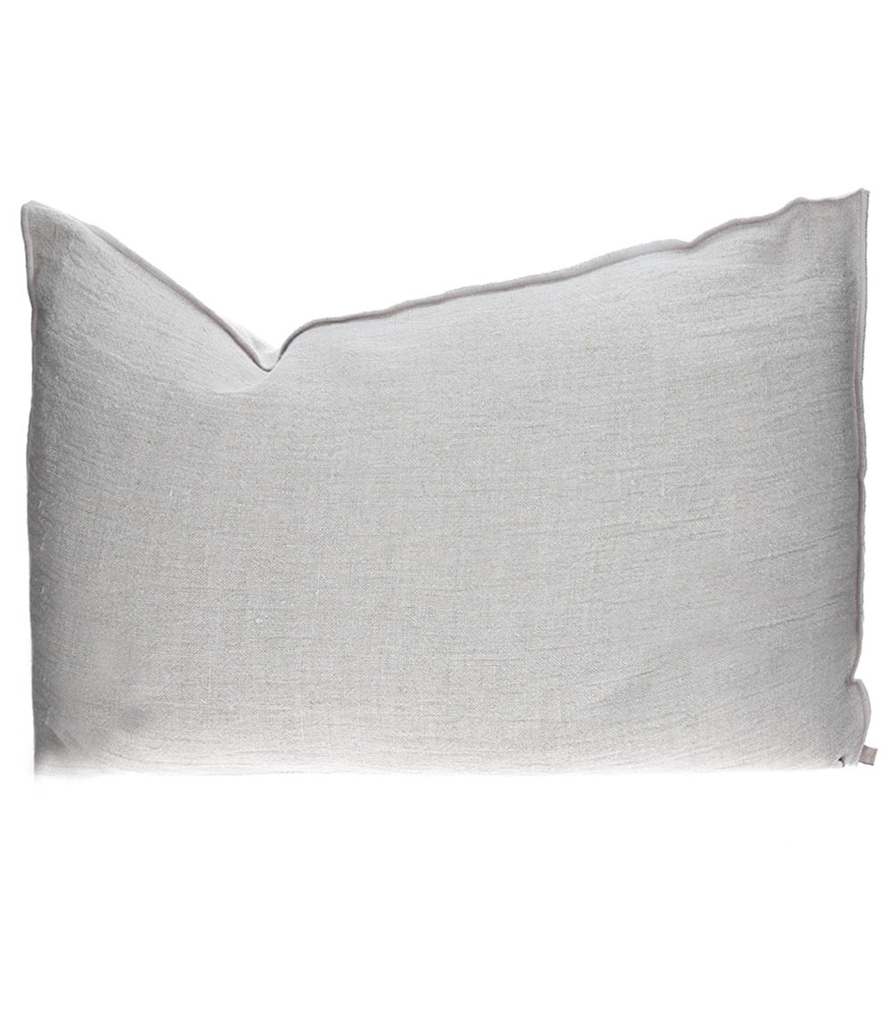 Coussin Vice Versa Crépon de Lin Lavé Naturel 40 x 60 cm Maison de Vacances