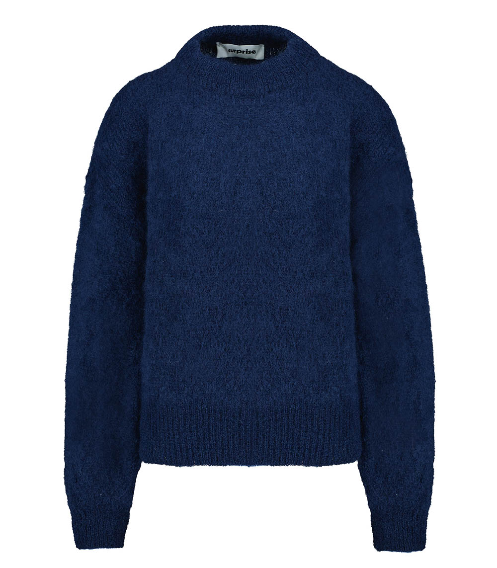 Mohair Jane Navy Blue Surprise Paris sweater