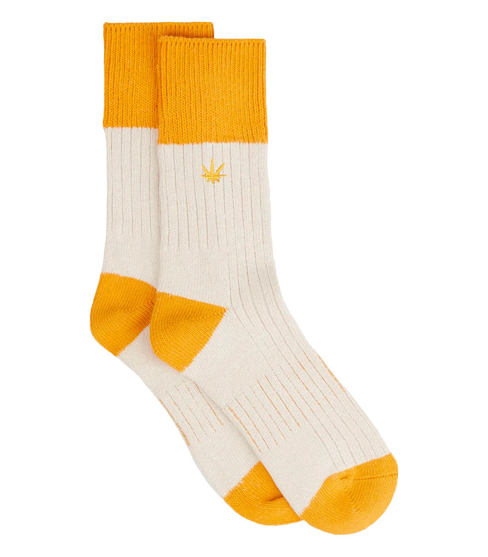 Mimosa Peu Yellow Socks Thinking Mu