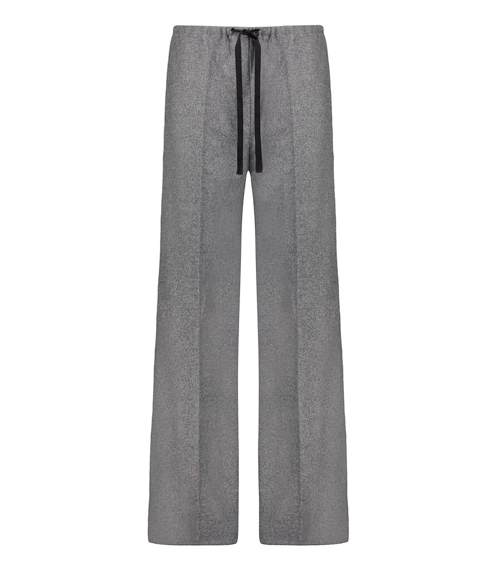 Wool pants Cloth Drawstring Elasticared Grey Forte Forte