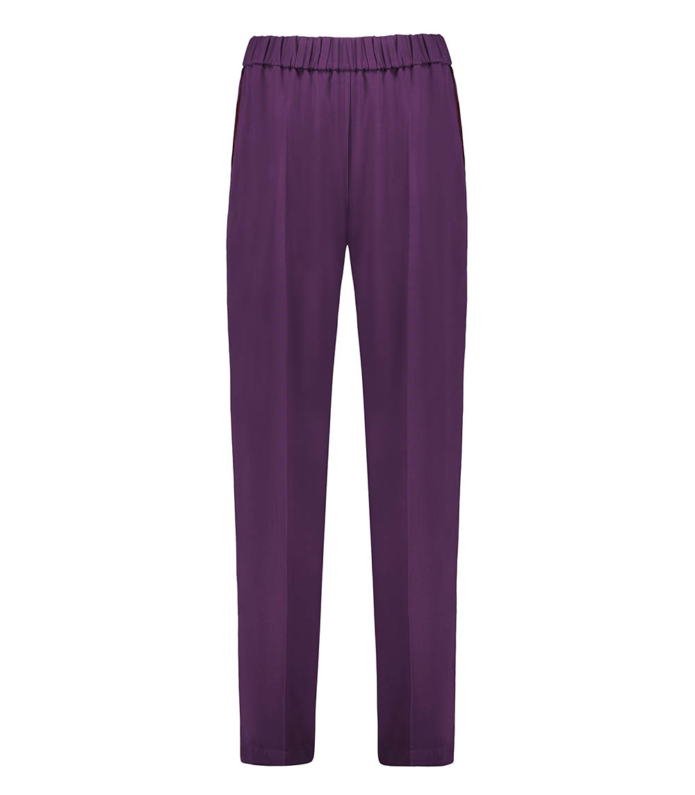 Satin Side Bands Strech Cady crepe Ruby pants Forte Forte