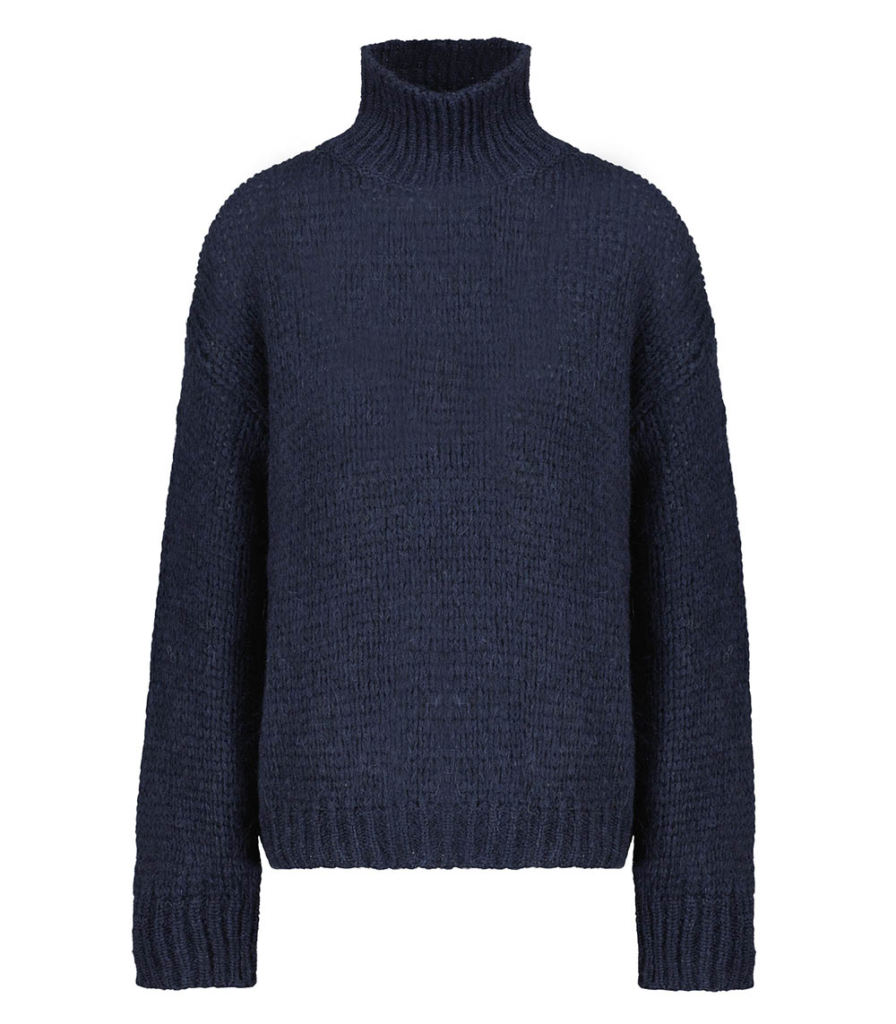 Dolcevita ML Navy sweater Roberto Collina