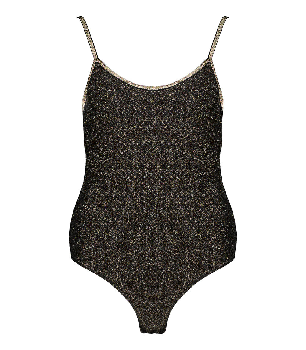 Azia Sparkling Black one-piece swimsuit La Nouvelle