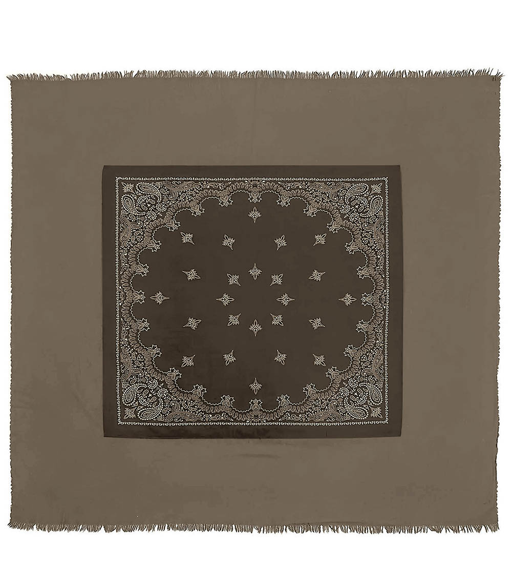 Isaband Bandana Stole Quadra Pewter 140 x 140 cm destiny