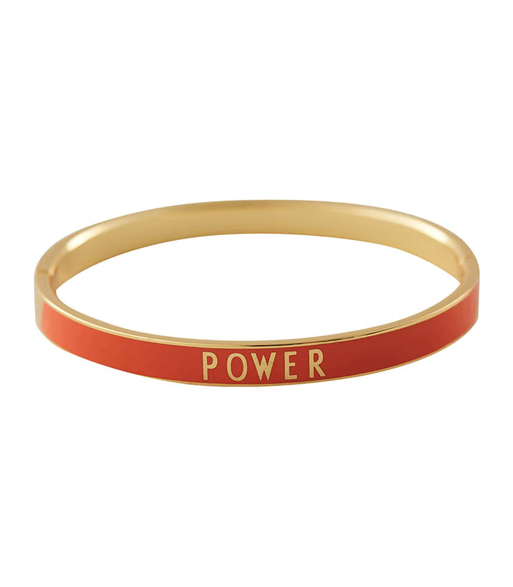 Candy Word Power Orange Tiger Design Letters bracelet