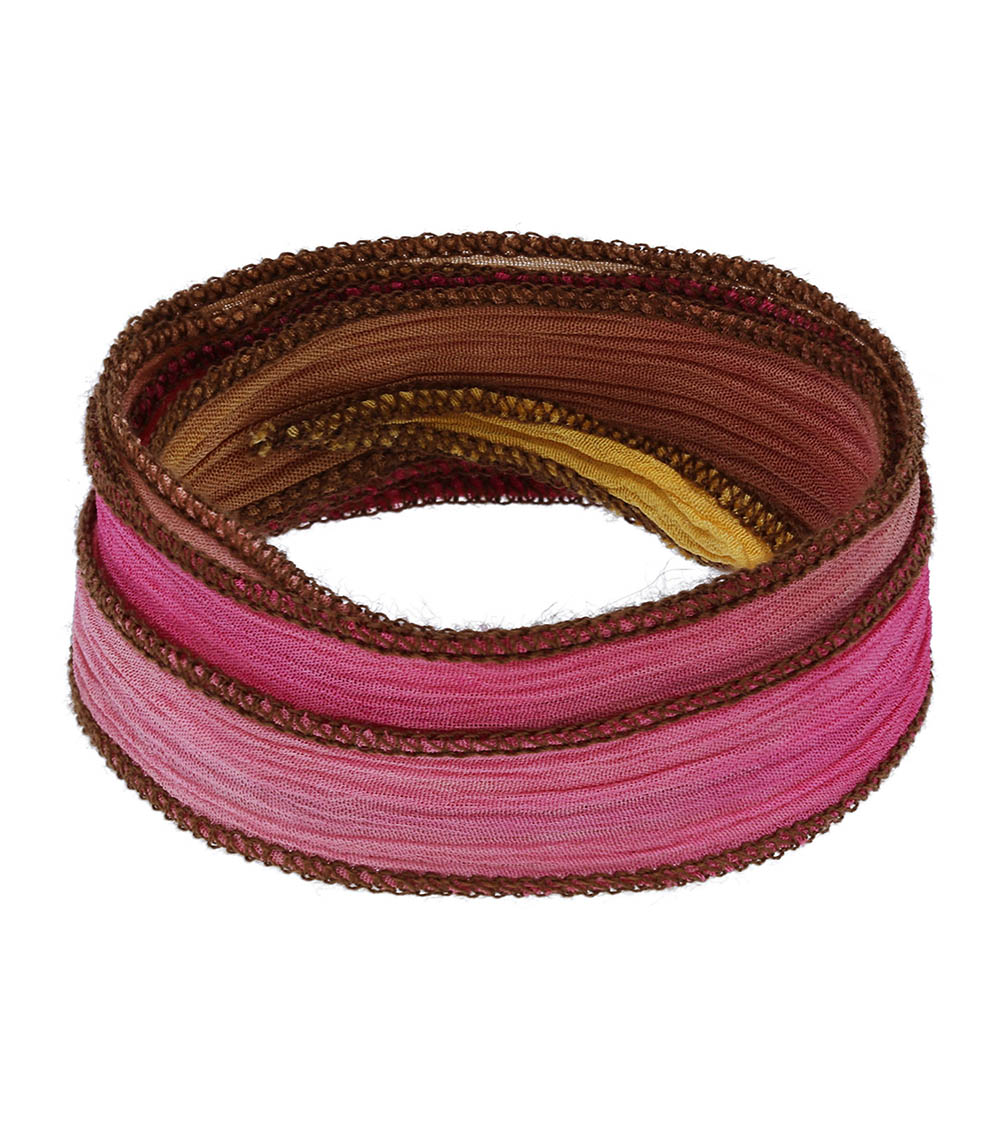 Silk bracelet to tie Catherine Michiels