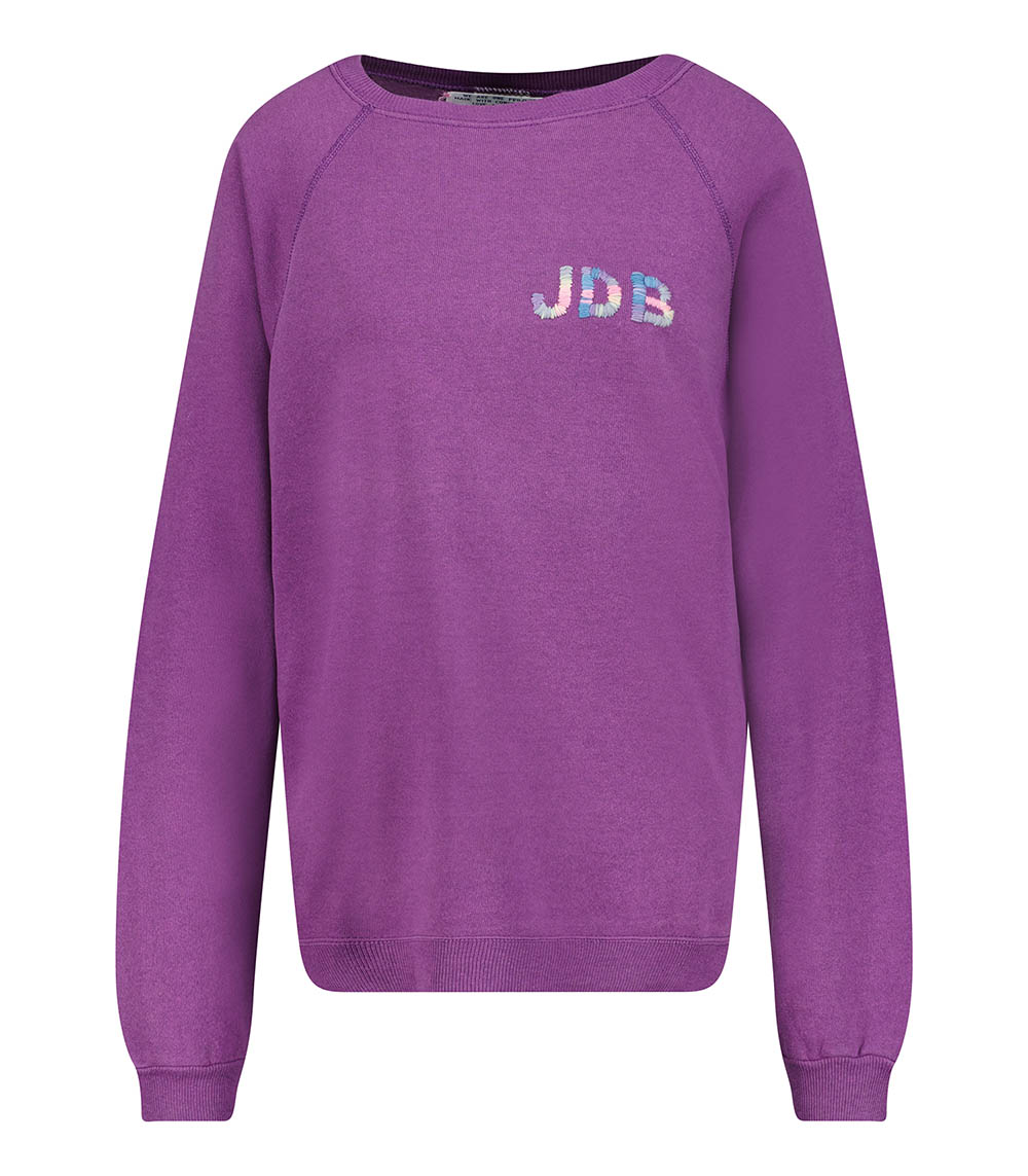Vintage Smile Joy sweatshirt x Jane de Boy Violet We Are One Project