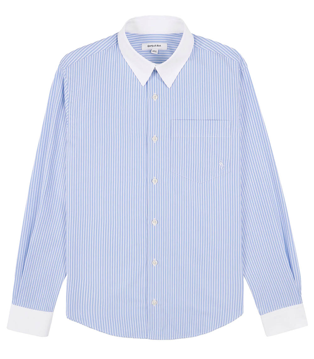 SRC Sky Blue/Off White Sporty & Rich shirt