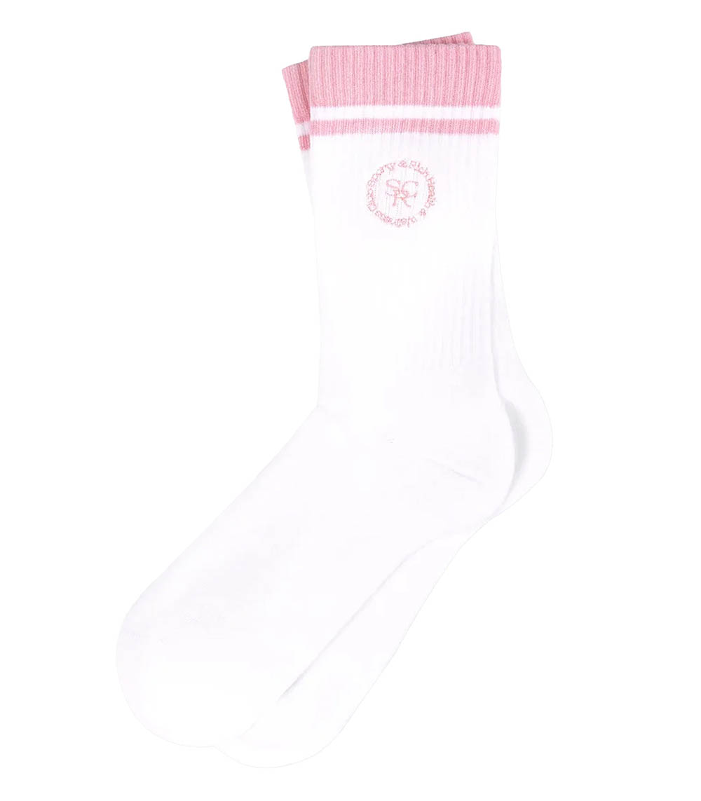 Chaussettes SRHWC White/Ballet Sporty & Rich