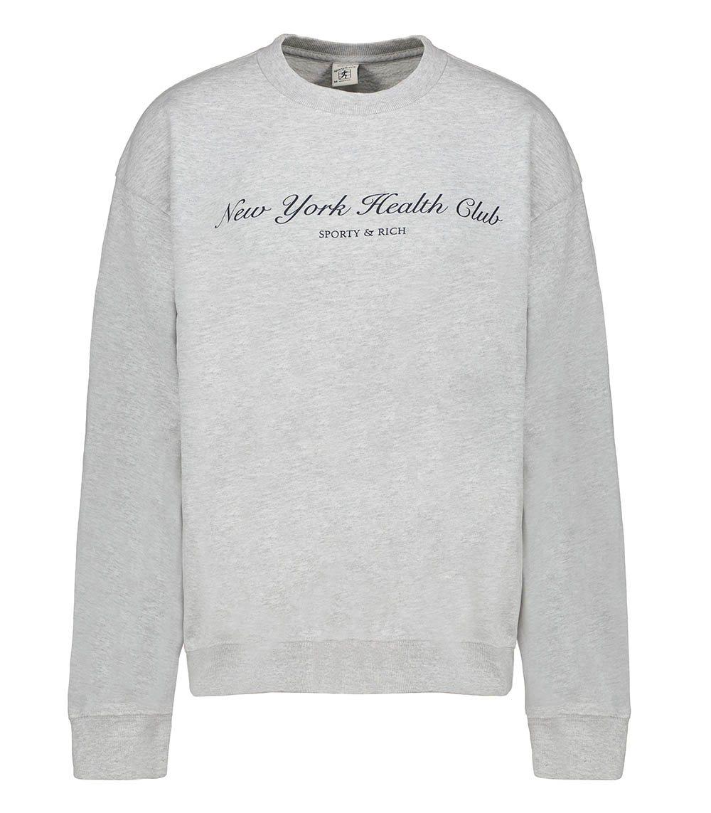 Sweatshirt NY Health Club Heather Grey Sporty & Rich