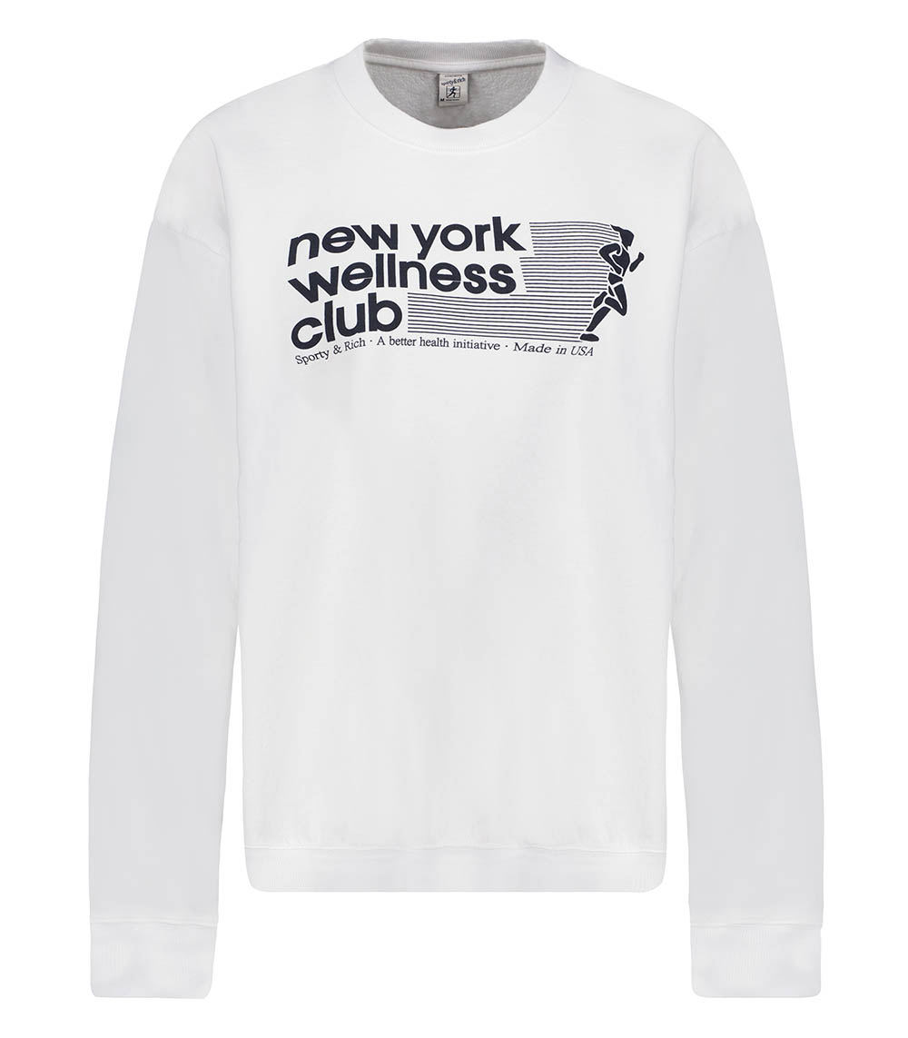 USA Wellness Club White Sporty & Rich sweatshirt